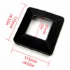 Black Deck Post Base Cover for Railings, 2x2 Inch, 6
