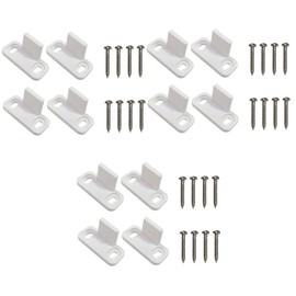 DOITOOL 6 Sets Sliding Door Track Guide, Barn Door Floor Guide, Floor Guide Clip, Adjustable Sliding Door Guides, Sliding Barn Door Hardware Kit, Floor Roller Guide