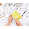 Traceease Multi-Pattern Geometry Template Drafting Tools with Ruler Geometric Rulers