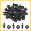REPAIROCK 30Pcs 8mm Hole Plastic Push Type Rivet Fastener Door