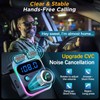 Multifunctional car FM transmitter with ambient light, BASS hands-free car