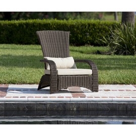 Fire Sense 62172 Coconino Wicker Chair, Mocha Deluxe