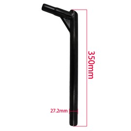 OOAFOAF BMX Bike Seat Post φ27.2mm*350mm Steel Seat Tube for BMX