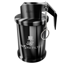 VNASNST Personal Smoke Air Filter - Replaceable HEPA Filter,Suitable for Capturing Smoke and Removing Odors in Cars, Offices and Bedrooms, Durable for 500 Times of Use, Easy Breathing(Black White)