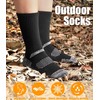 Juedverty Men's Cushioned Crew Work Socks,Moisture Wicking Athletic Boot Socks
