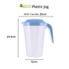 Eco 2L Semi Transparent Plastic Jug with Lid & Handle