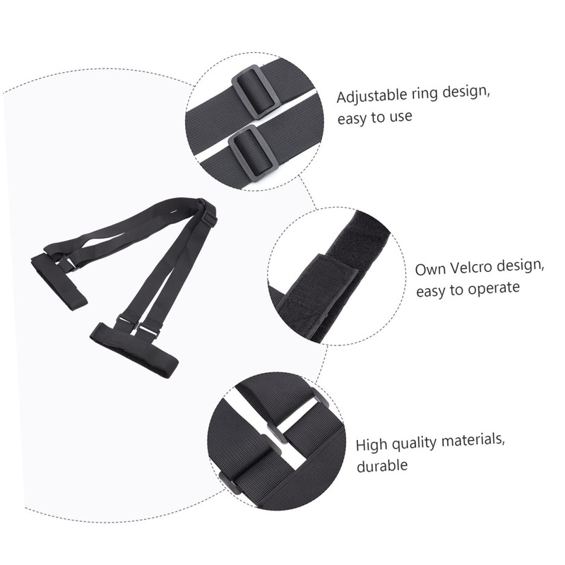 CAXUSD Snowboard Fixed Strap Comfortable Secure Carrying for Skis Snowboards