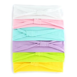 Jersey Knit Cotton Baby Headbands, Infant Size Packs