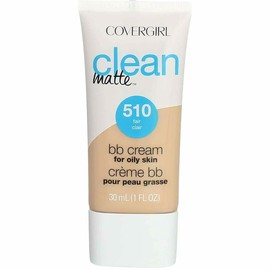 COVERGIRL - Crema BB Clean Matte para piel grasa, Fair 510, 1 oz (el empaque puede variar) Crema BB con acabado mate sin aceite a base de agua