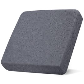 SearchI Fundas de Cojín Elásticas de Jacquard para Sofá, Reversibles, de Repuesto, Suaves Con Parte Inferior Elástica (S, Gris)