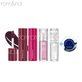 ROMAND Juicy Mini + Gloss Mini Set 5items, Tint 1#$%Tint 2#$%Lip Gloss 1#$%Lip Gloss 2:41 Like A Plum-41 Like A Plum-02 Night Marine-03 Fairy Sherbet