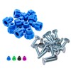 Fasten Tight Pet Carrier Fasteners - Blue 16 Pack (Short