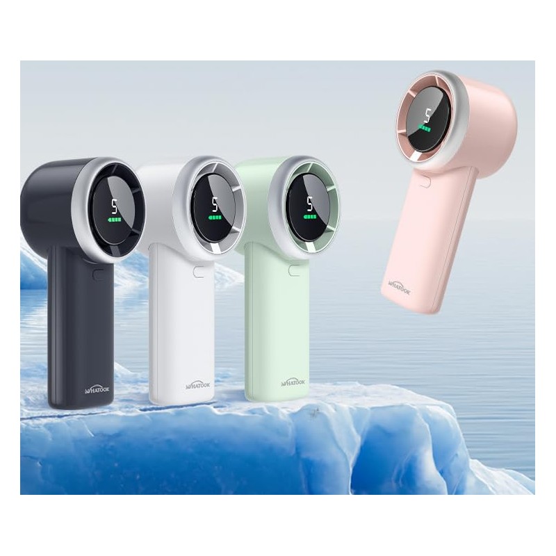 WHATOOK USB Mini Desk Fans (Pink)