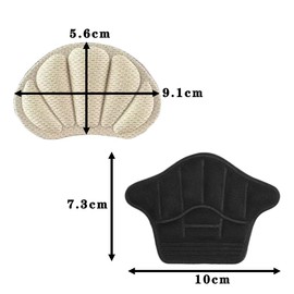 Csirnto Heel Shoe Pads 8 Pairs Heel Pads Heel Protection for Shoes Shoe Insoles Heel Pad Set Heel Cushion Made of Sponge Shoe Repair Heel Protector for Women Men Heel Grip