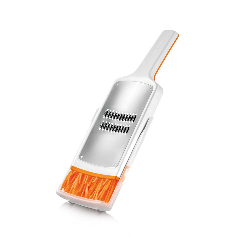 Tescoma Handy X-Sharp Reibe, Edelstahl, Weiß/Orange, 9.5 x 29.5 cm