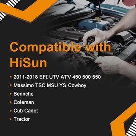Wonyton Fuel Injector 28160355 Fit for HiSun EFI UTV ATV 450 500 550, for Massimo TSC MSU YS Cowboy for Bennche for Coleman for Cub Cadet Tractor 2011-2018 Replaces 16400-004C-0000