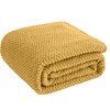 Yellow 300GSM Fleece Throw Blanket for Couch Sofa Bed, 60x80