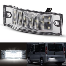 OZ-LAMPE LED License Plate Light for Ren-ault Trafic Op-el Vivaro A Niss-an Primastar Fi-at Talento, License Plate Light with CAN-Bus, License Plate LED, 1 Set