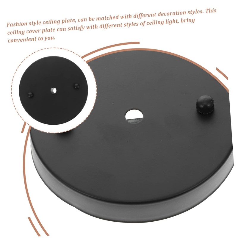 Yardenfun Sturdy Ceiling Light Canopy Plate Practical Pendant Light Base