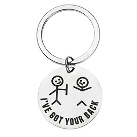 ShiQiao Spl BFF Birthday Christmas Gifts for Women Men, I've Got Your Back Funny Gifts for Boyfriend Girlfriend Best Friend Keyring for Boys Girls