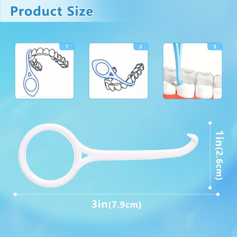 10Pcs Portable Aligner Removal Tool Colorful Teeth Straightening Hook Kits