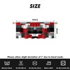 AAtter Red Black Kitchen Valance Curtain for Window Burgundy Rectangle