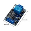 6Pcs DC6-30V Programmable Timer Relay Module with LCD Display Delay