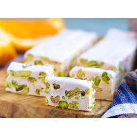 Andy Anand Roasted Pistachios Soft Brittle, Nougat, Turron Made With Wildflower Honey, Taste In Every Bite, Made in Europe, Slowly Savor For An Amazing Experience With A Luxuriously Creamy Feel, Gluten Free 7 Oz