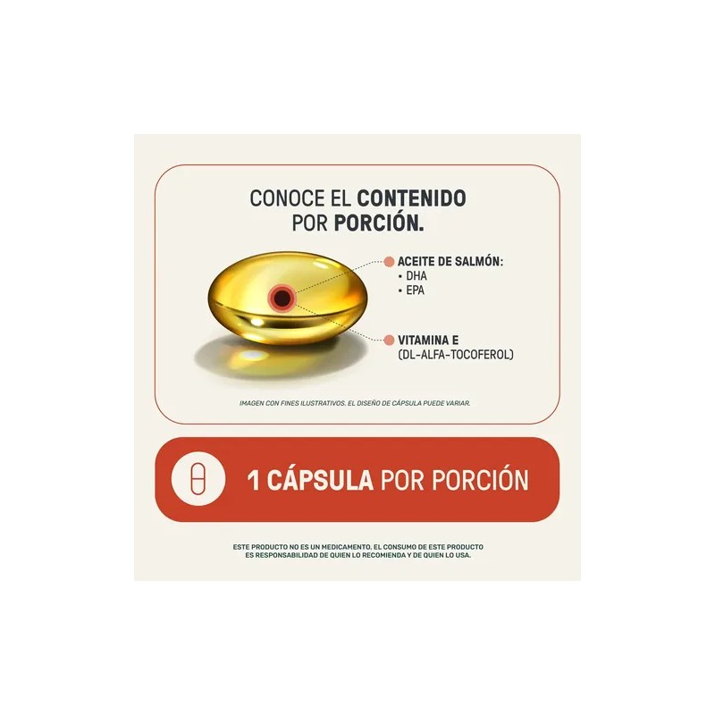 Omega 3 Aceite de Salmón y Vitamina E 360 Cápsulas