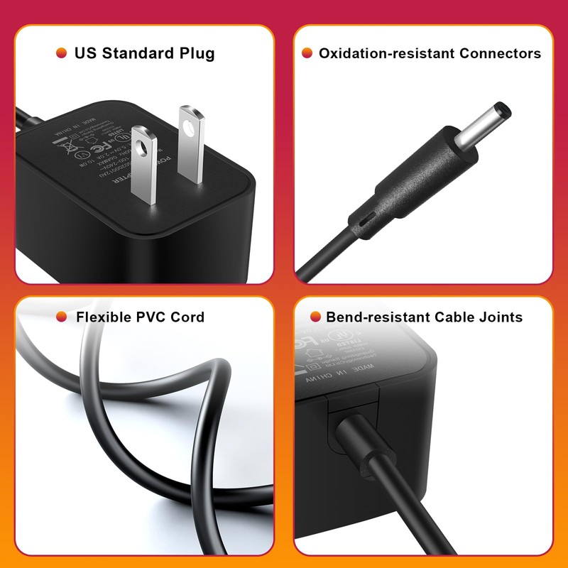 for vSeeBox Power Cord - Compatible with vSeeBox V5 Pro/