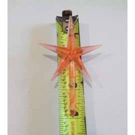 Unbranded Ceramic Christmas Tree 4" PINK Star VINTAGE