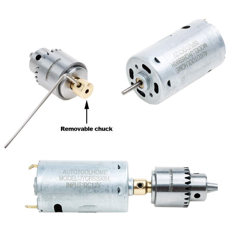 AUTOTOOLHOME Mini DC 12V Electric Hand Drill Motor PCB &