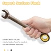 Meccion Combination Wrench 10mm Metric Open End Ratcheting Wrench -