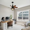 Garwarm 20IN Ceiling Fans with Lights, Socket Fan Light with