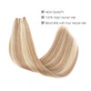 Sassina Invisible Wire Hair Extensions Real Human Hair with Transparent