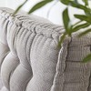 DormCo Rainha - Ultra Thick Tufted Floor Pillow - Gray
