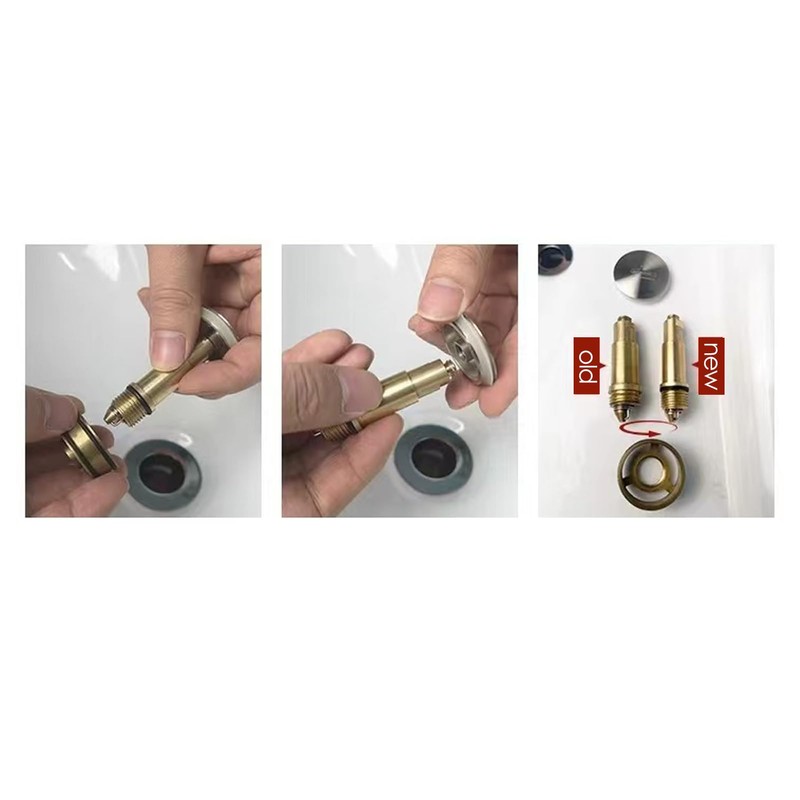 2 x Pop Up Click Clack Brass Bath Drain Spring