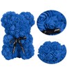 Unique Cute Bear Shape Simulation Artificial Rose Flower with Bowknot