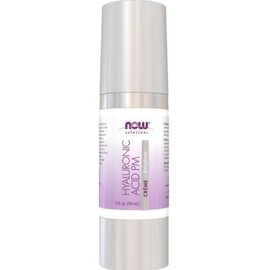 NOW Hyaluronic Acid Cream, PM Moisture Renewal Formula, Paraben Free, 59ml