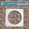 4 Inch Duct Connector Flange, JSIXASO ABS Straight Flange Connector