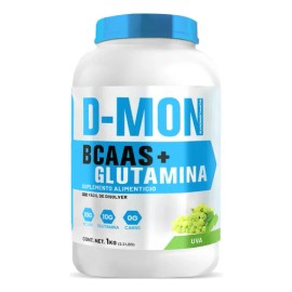 Aminoácidos Bcaas  Glutamina 1kg D-mon 50servis Suplemento                                                                                            