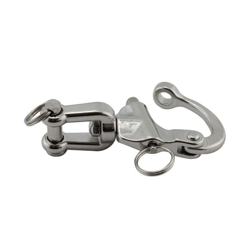 2Pcs Marine Swivel Snap Shackle， 316 Stainless Steel Quick Release