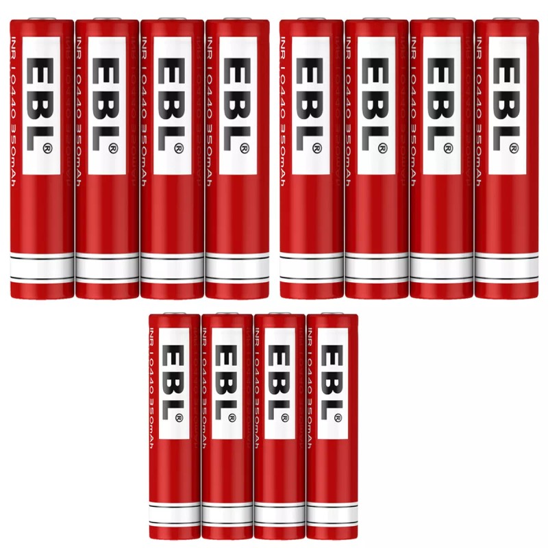 EBL 3.7V 350mAh 10440 Battery Li-ion Rechargeable For Flashlight LED