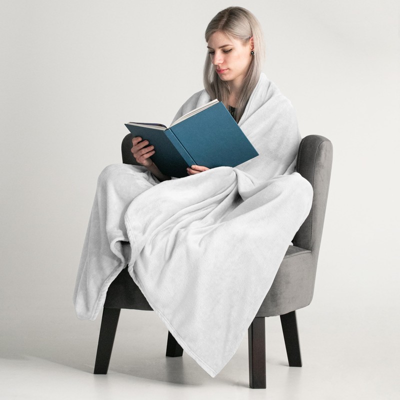 DecoKing Cuddly Microfiber Blanket Bedspread Fleece Faux Fur Blanket Fluffy