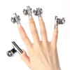 5pcs Stainless Steel C Curve Clips, Multifunction Nail Pinching Clips