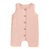 Baby Boys Girls Cotton Sleeveless Romper Jumpsuit Newborn Soft Solid