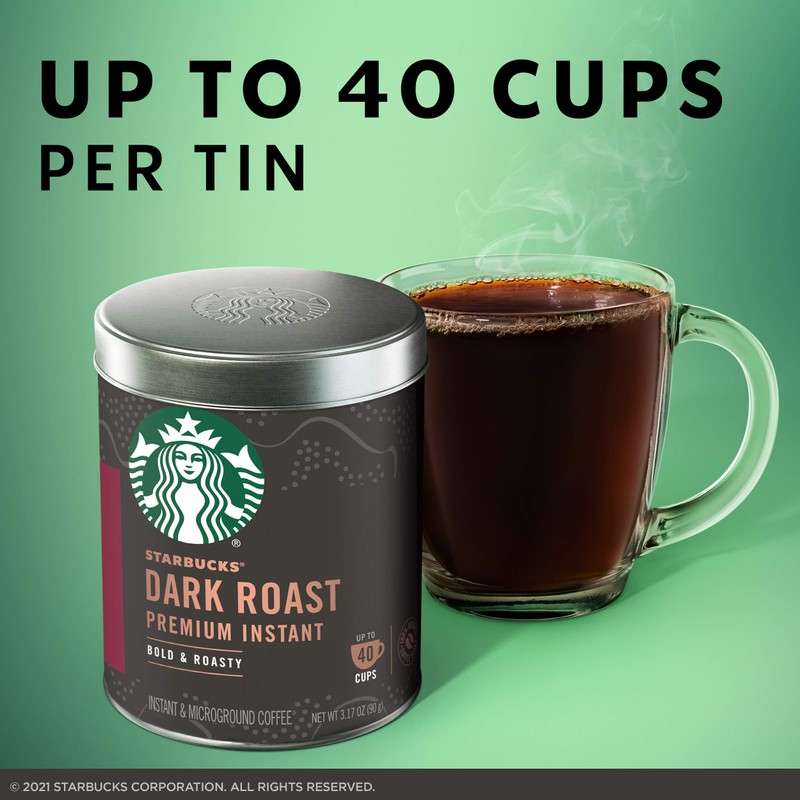 Starbucks Premium Instant Coffee — Dark Roast — 100% Arabica