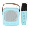 Mini Karaoke Machine Portable Bluetooth Speaker With Wireless Microphone Bass