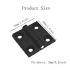 Exbrith 4 Pieces Connector Hinge Black Folding Hinge Metal Hinge