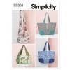 Simplicity Handbag, Hobo, Tote Bag Packet, Code 9304 Sewing Pattern,